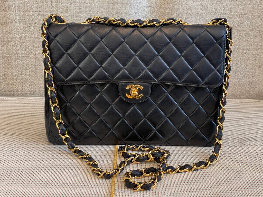 100 Original Chanel Vintage Jumbo Flap bag series 6 Preloved